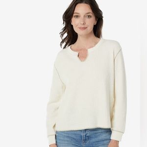 Madewell Waffle Split-Neck Thermal Shirt